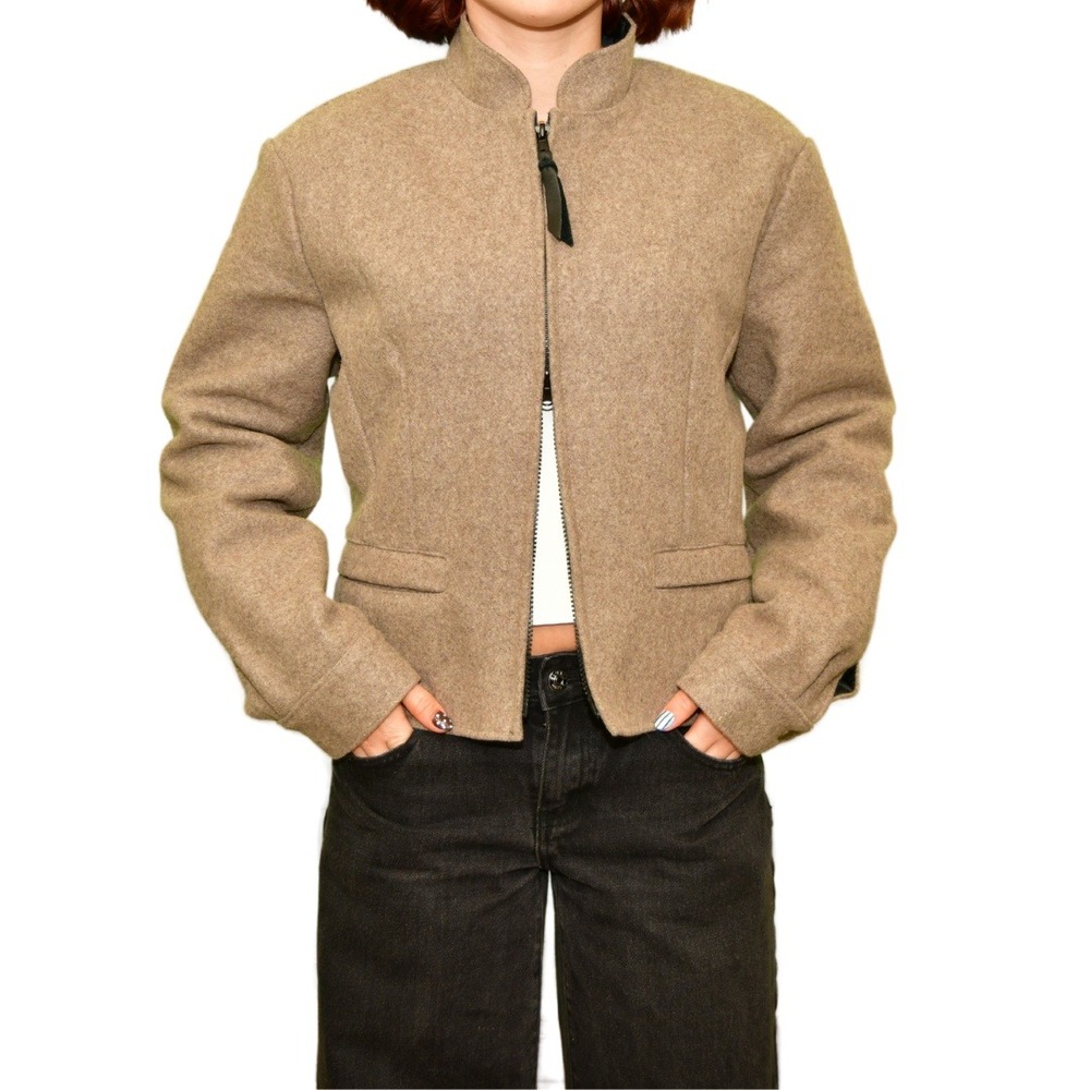 Schaefer Outfitter Beige Wool Jacket | Women's M | Made in USA - Picture 6 of 12